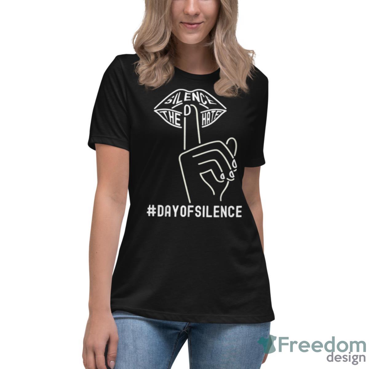 Day Of Silence Aethetics Shirt - Womens Relaxed Short Sleeve Jersey Tee Day Of Silence Aethetics Shirt - Womens Relaxed Short Sleeve Jersey Tee
