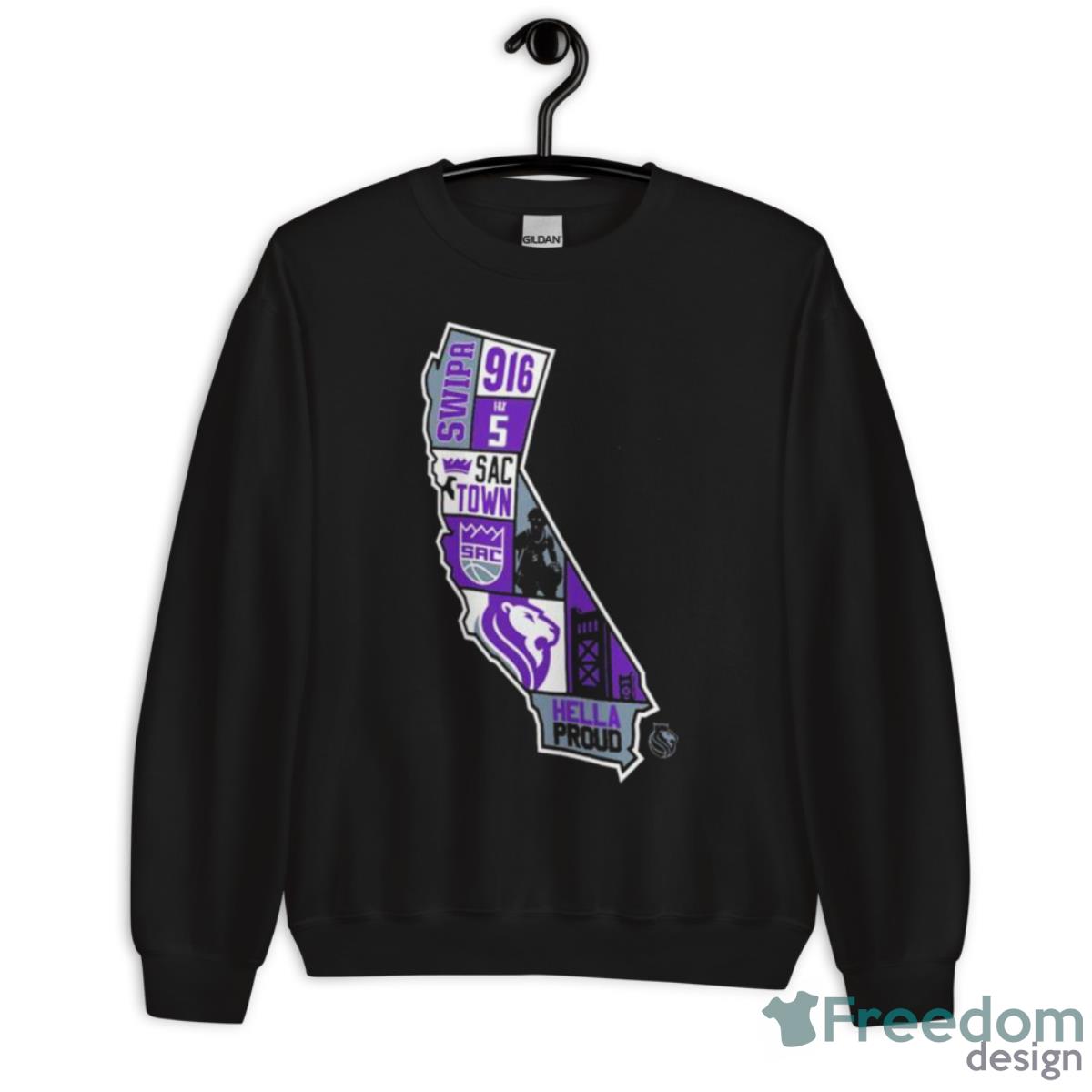 De’Aaron Fox Black Sacramento Kings Player State Shirt - Unisex Crewneck Sweatshirt