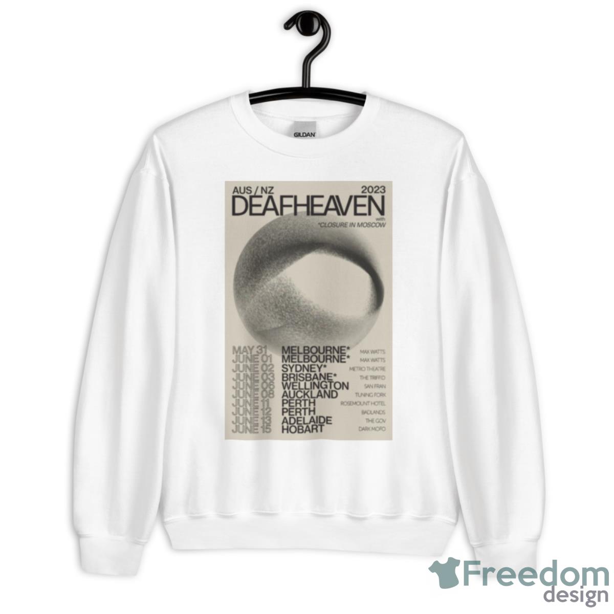 Deafheaven Australia And New Zealand Tour 2023 Poster Shirt - Unisex Heavy Blend Crewneck Sweatshirt