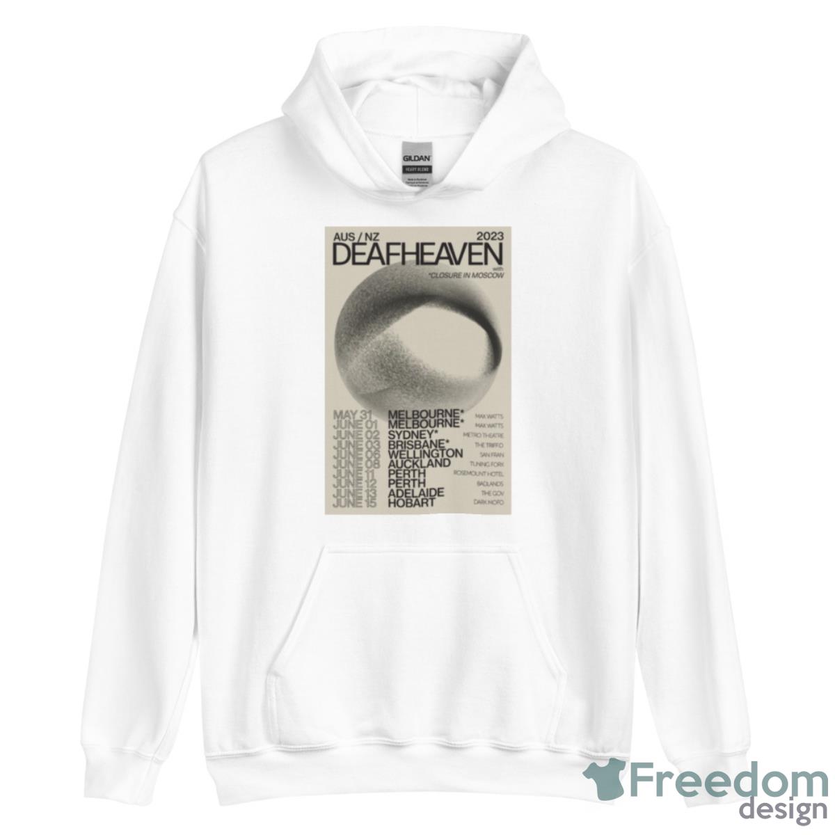 Deafheaven Australia And New Zealand Tour 2023 Poster Shirt image Deafheaven Australia And New Zealand Tour 2023 Poster Shirt - Unisex Heavy Blend Hooded Sweatshirt