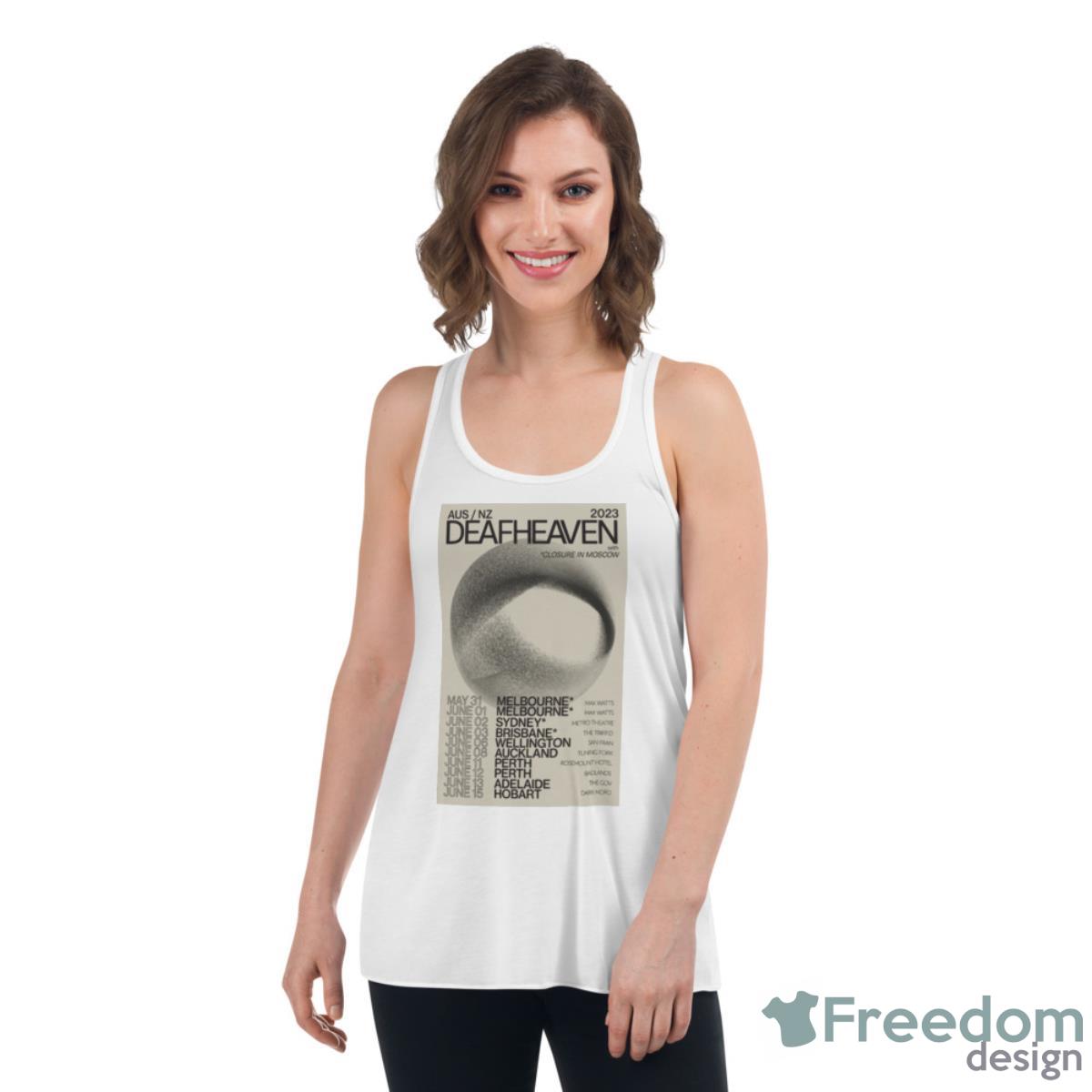 Deafheaven Australia And New Zealand Tour 2023 Poster Shirt - Womens Flowy Racerback Tank Deafheaven Australia And New Zealand Tour 2023 Poster Shirt - Womens Flowy Racerback Tank