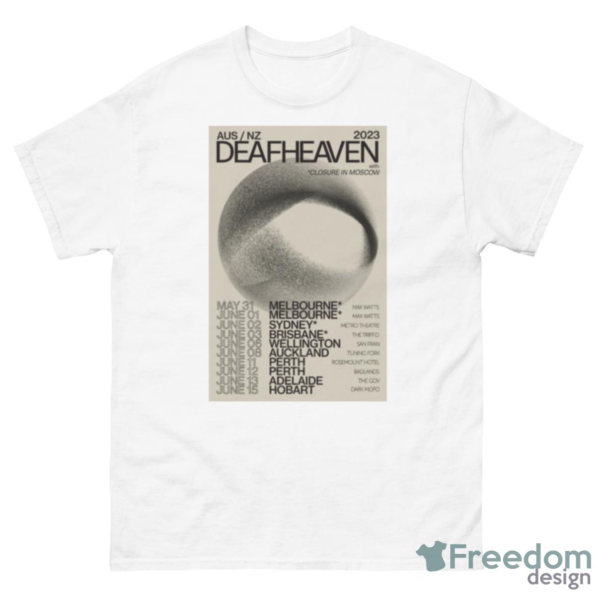 Deafheaven Australia And New Zealand Tour 2023 Poster Shirt - 500 Men’s Classic Tee Gildan