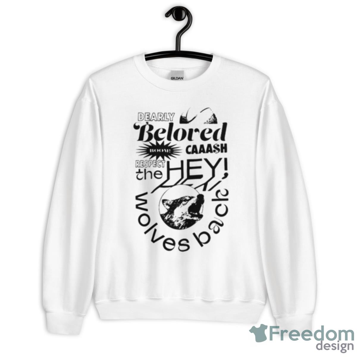 Dearly Beloved Wolves Back Shirt - Unisex Heavy Blend Crewneck Sweatshirt