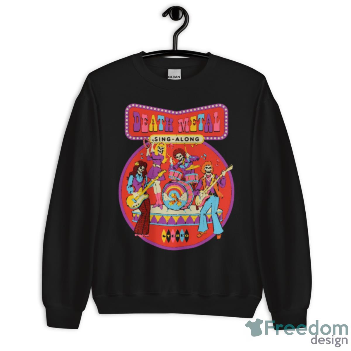 Death Metal Sing Along Retro Colorful Shirt - Unisex Crewneck Sweatshirt