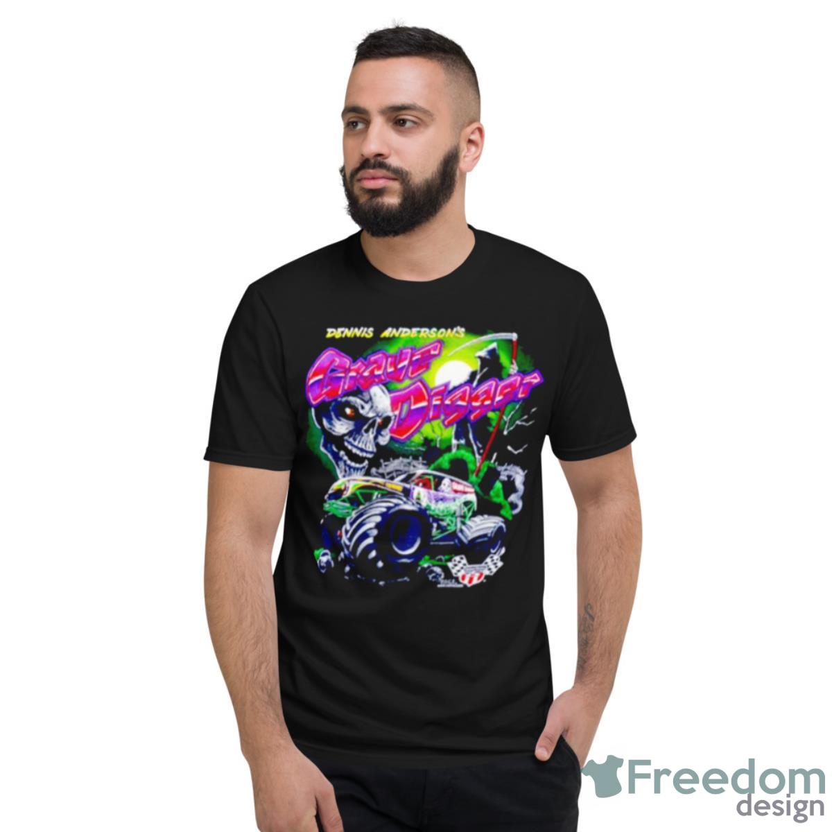 Dennis Anderson’s Grave Digger Shirt - Short Sleeve T-Shirt