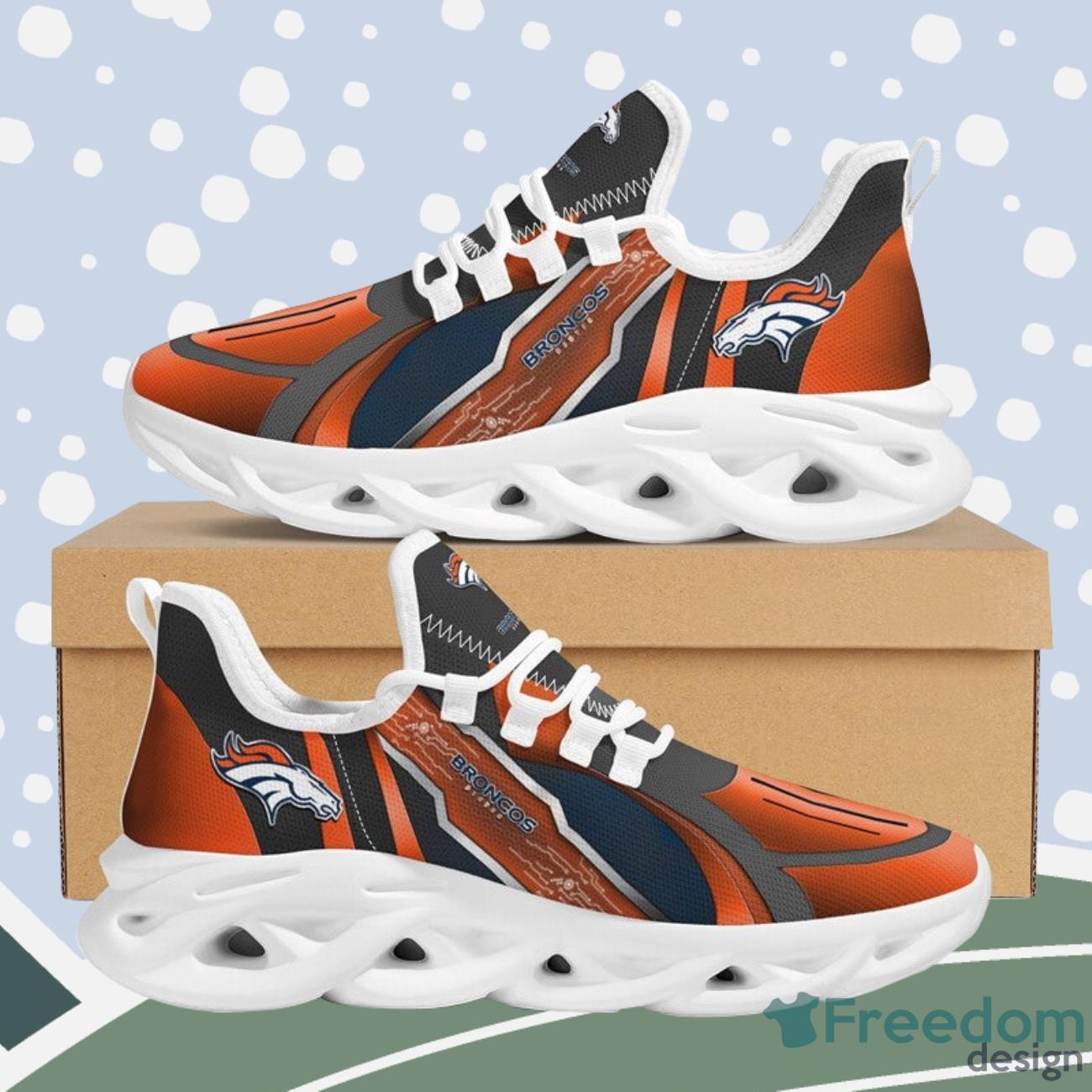 Denver Broncos NFL Max Soul Running Shoes For Men And Women Product Photo 2