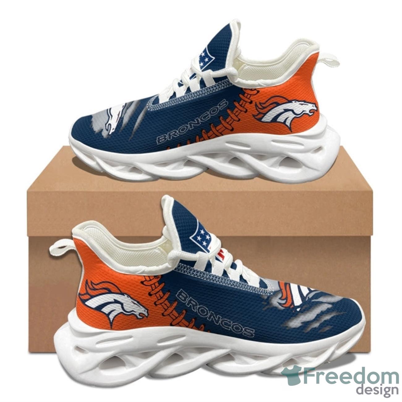 Denver Broncos NFL Max Soul Sneakers Running Shoes Product Photo 2