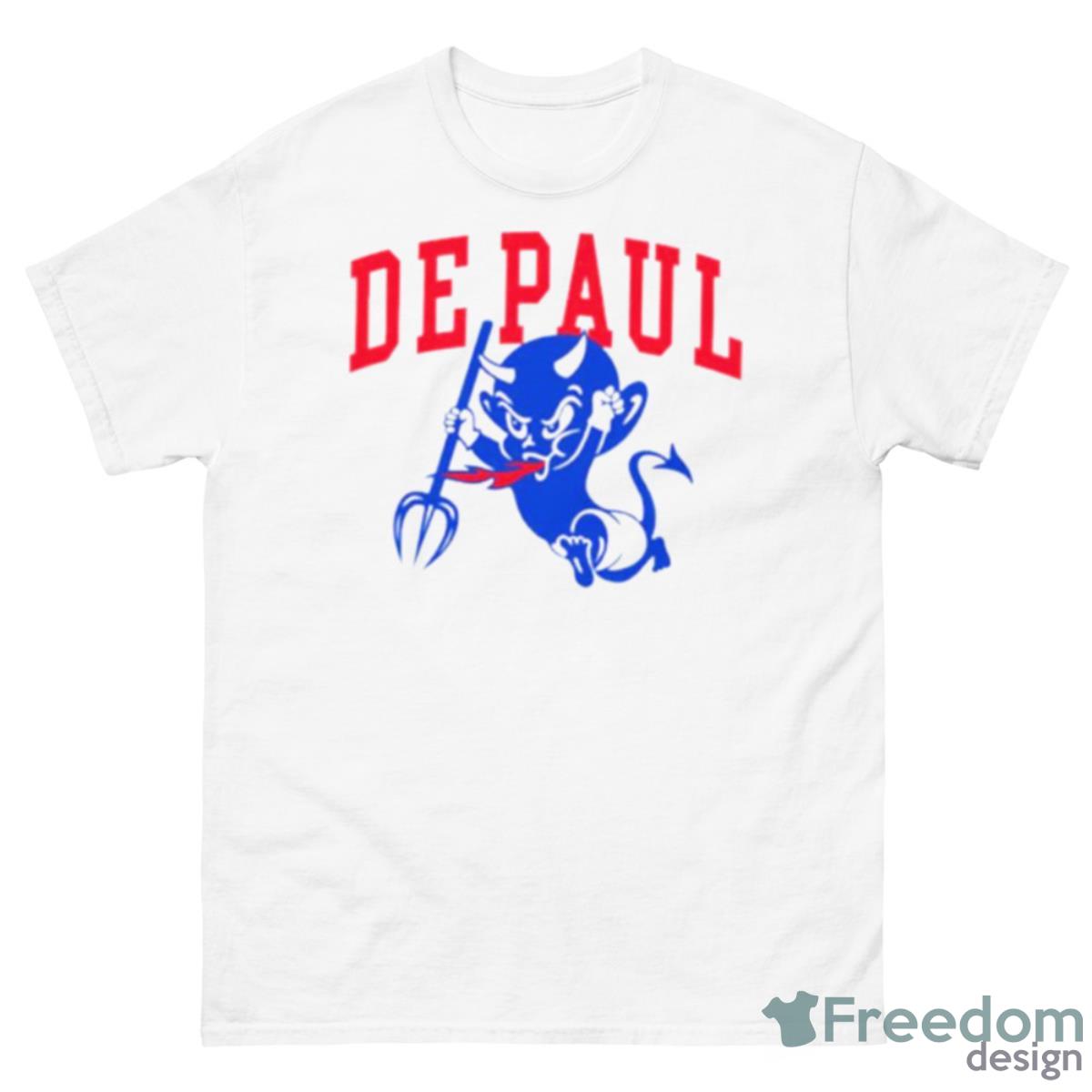 DePaul Blue Demons Shirt - 500 Men’s Classic Tee Gildan