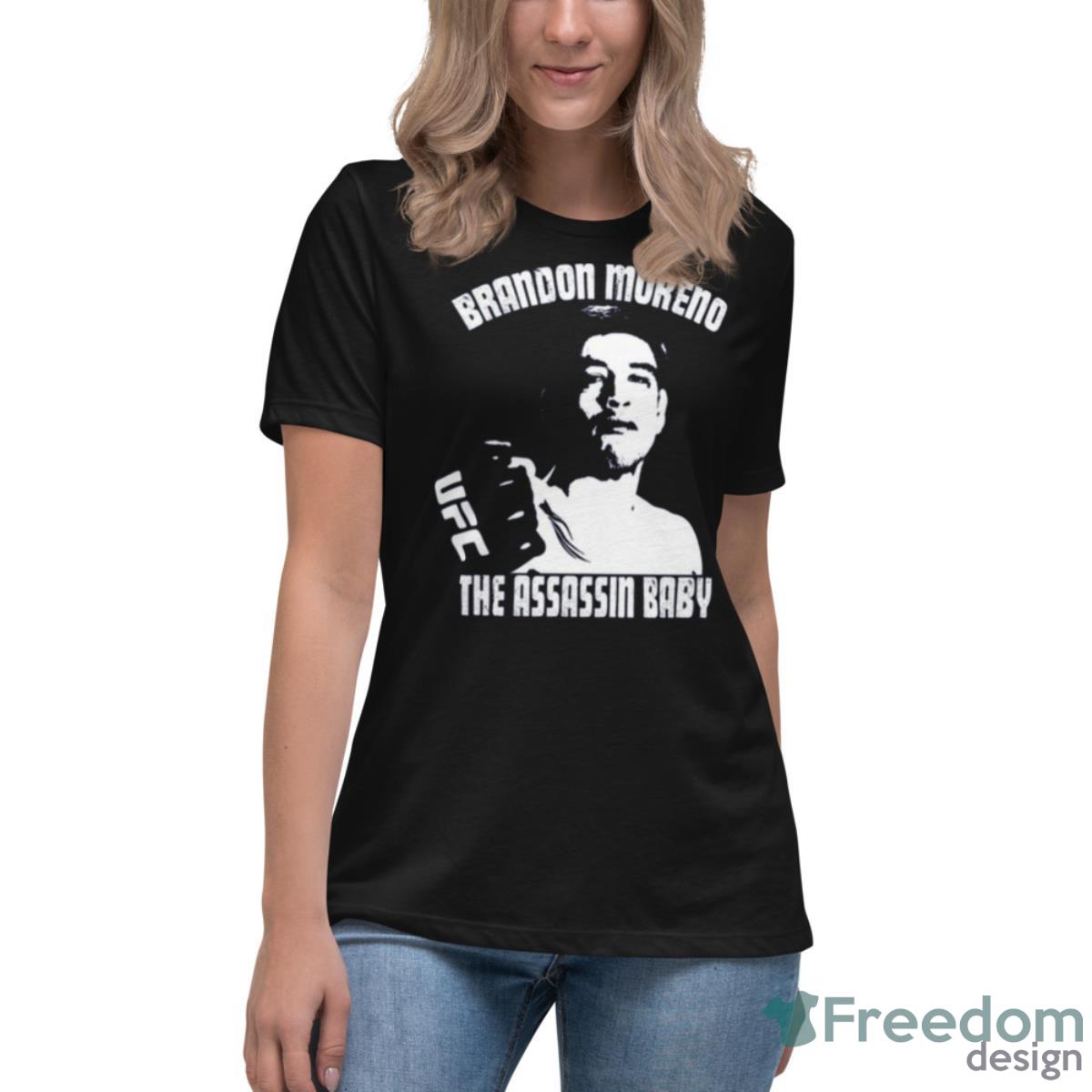 Designs White Brandon Moreno Shirt - Womens Relaxed Short Sleeve Jersey Tee Designs White Brandon Moreno Shirt - Womens Relaxed Short Sleeve Jersey Tee