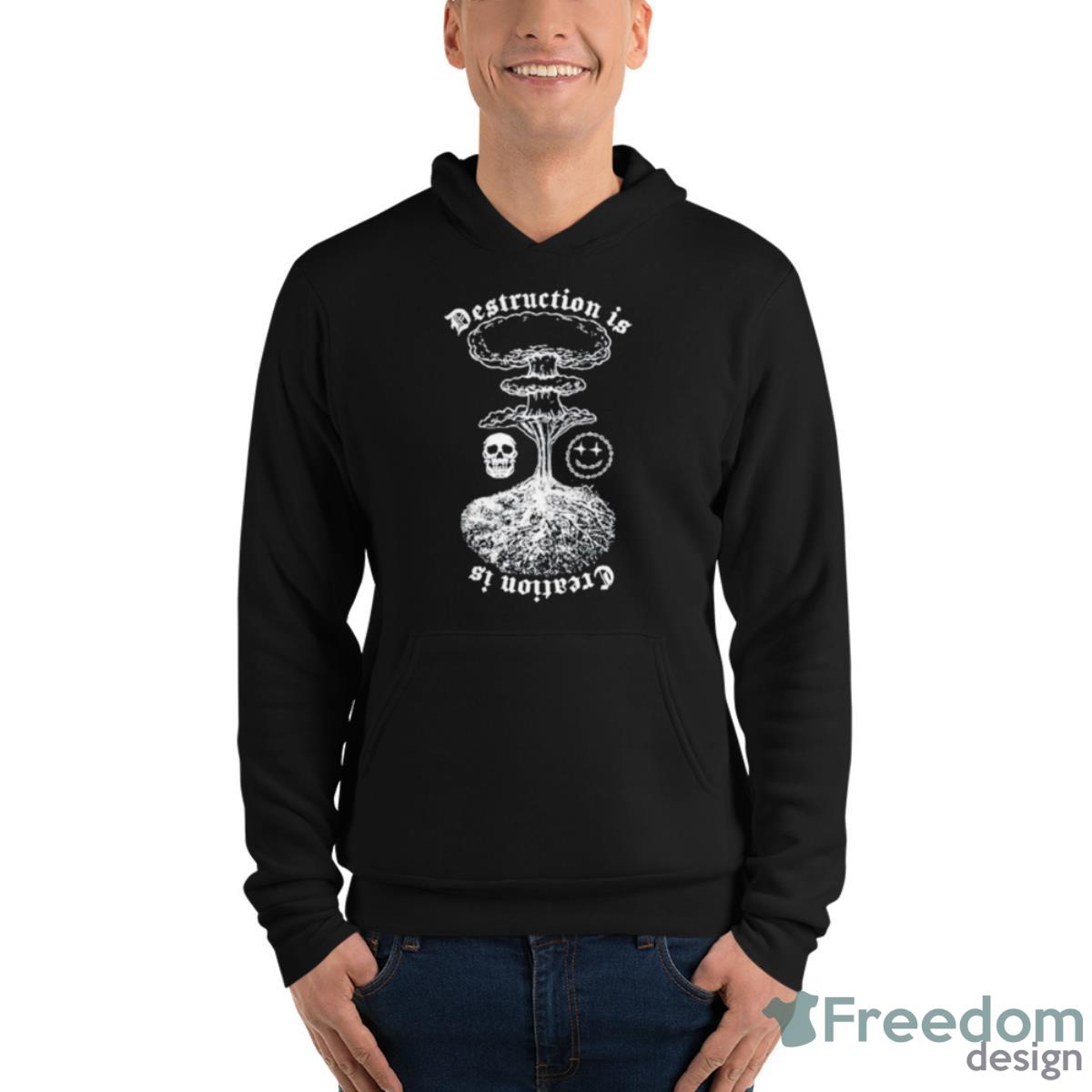 Destruction Vol II Skull Shirt - Unisex Fleece Pullover Hoodie Destruction Vol II Skull Shirt - Unisex Fleece Pullover Hoodie