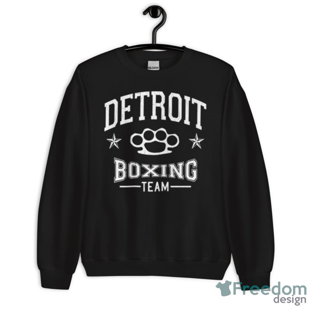 Detroit Boxing Team NBA Distressed Design Shirt - Unisex Crewneck Sweatshirt Detroit Boxing Team NBA Distressed Design Shirt - Unisex Crewneck Sweatshirt