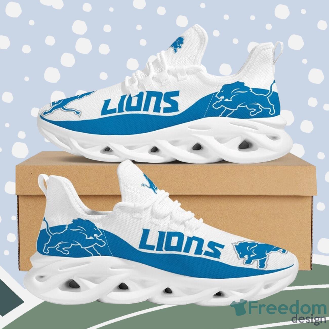 Detroit Lions Max Soul Sneakers Running Shoes NFL Gifts Product Photo 1