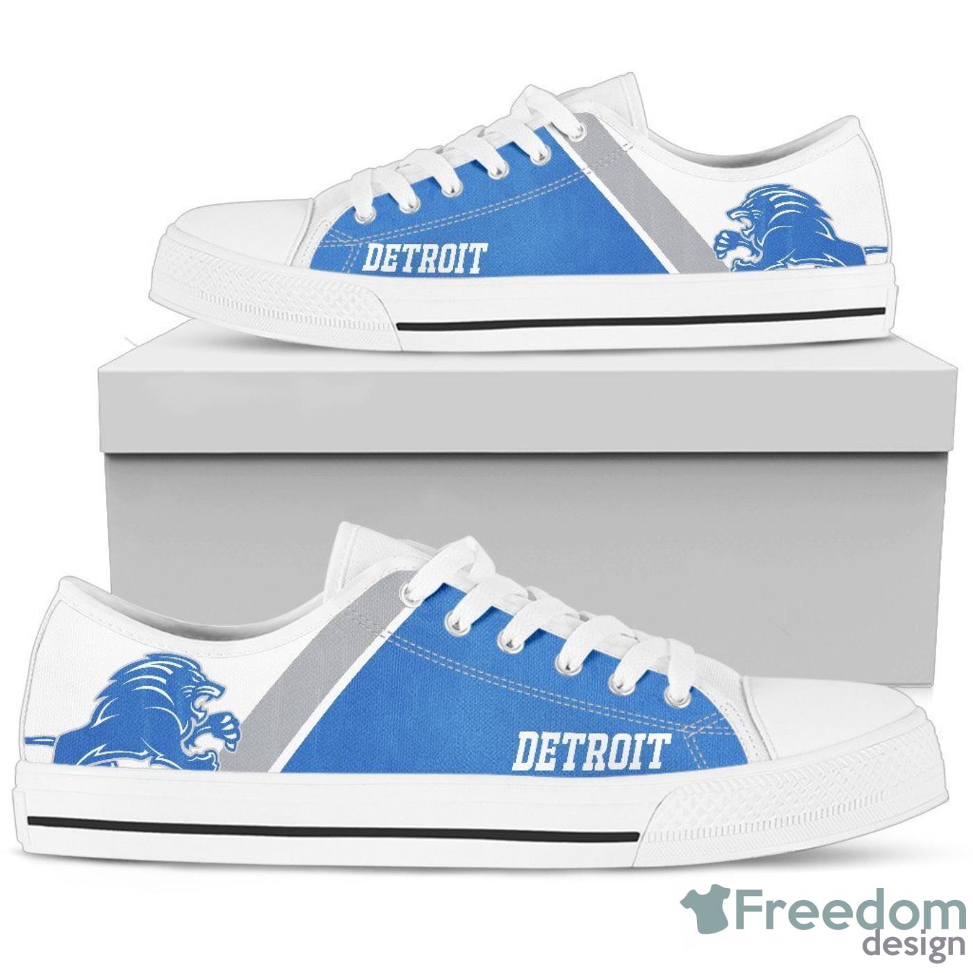Detroit Lions NFL Low Top Canvas Shoes For Men And Women Product Photo 2