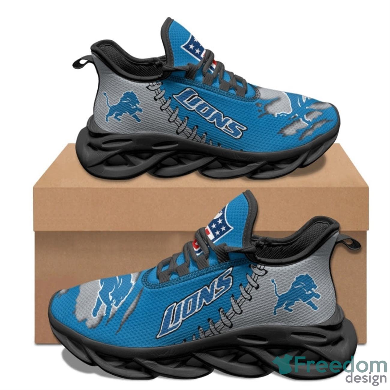 Detroit Lions NFL Max Soul Sneakers Running Shoes Product Photo 2