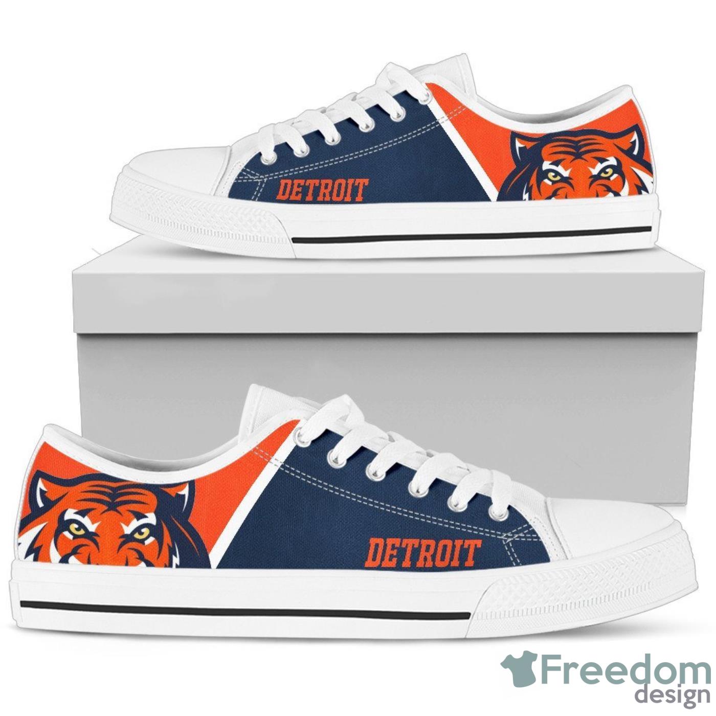 Detroit Tigers MLB Low Top Canvas Shoes For Men And Women Product Photo 2