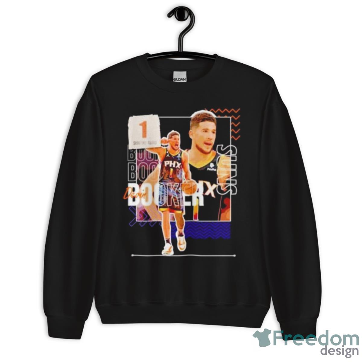 Devin Booker 1 Shooting Guard Phoenix Suns Basketball Poster Shirt - Unisex Crewneck Sweatshirt