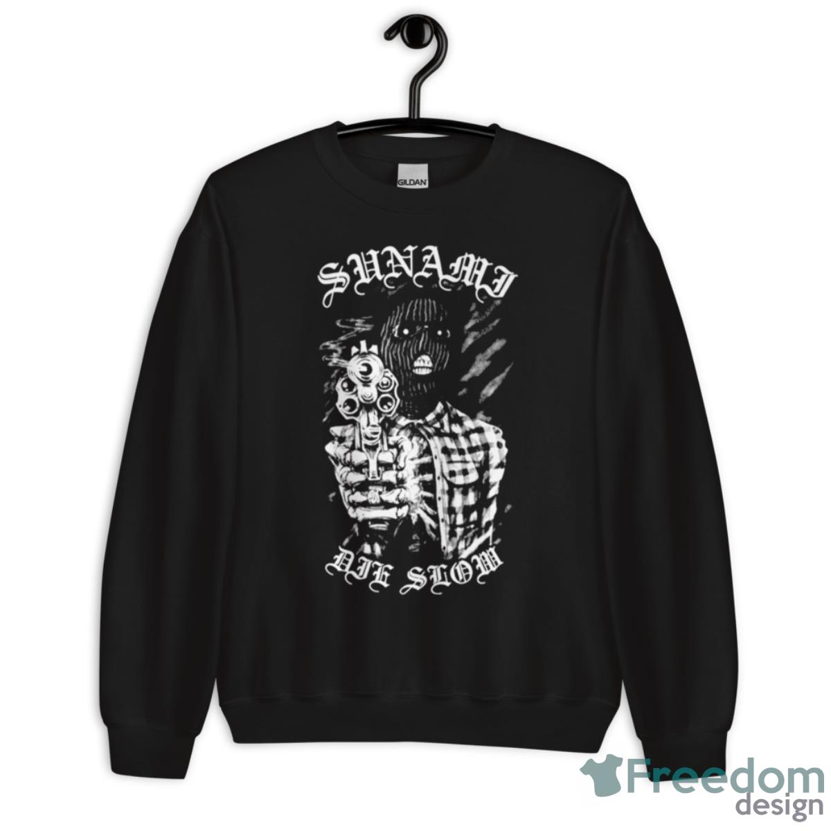 Die Slow Gun Turnstile Holiday Shirt - Unisex Crewneck Sweatshirt