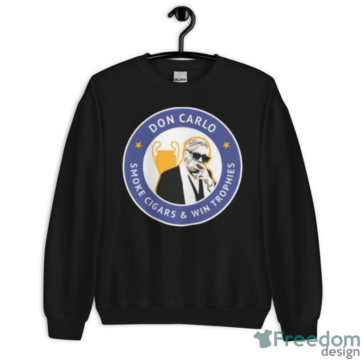 Don Carlo Ancelotti Real Madrid Trophy Shirt - Unisex Crewneck Sweatshirt