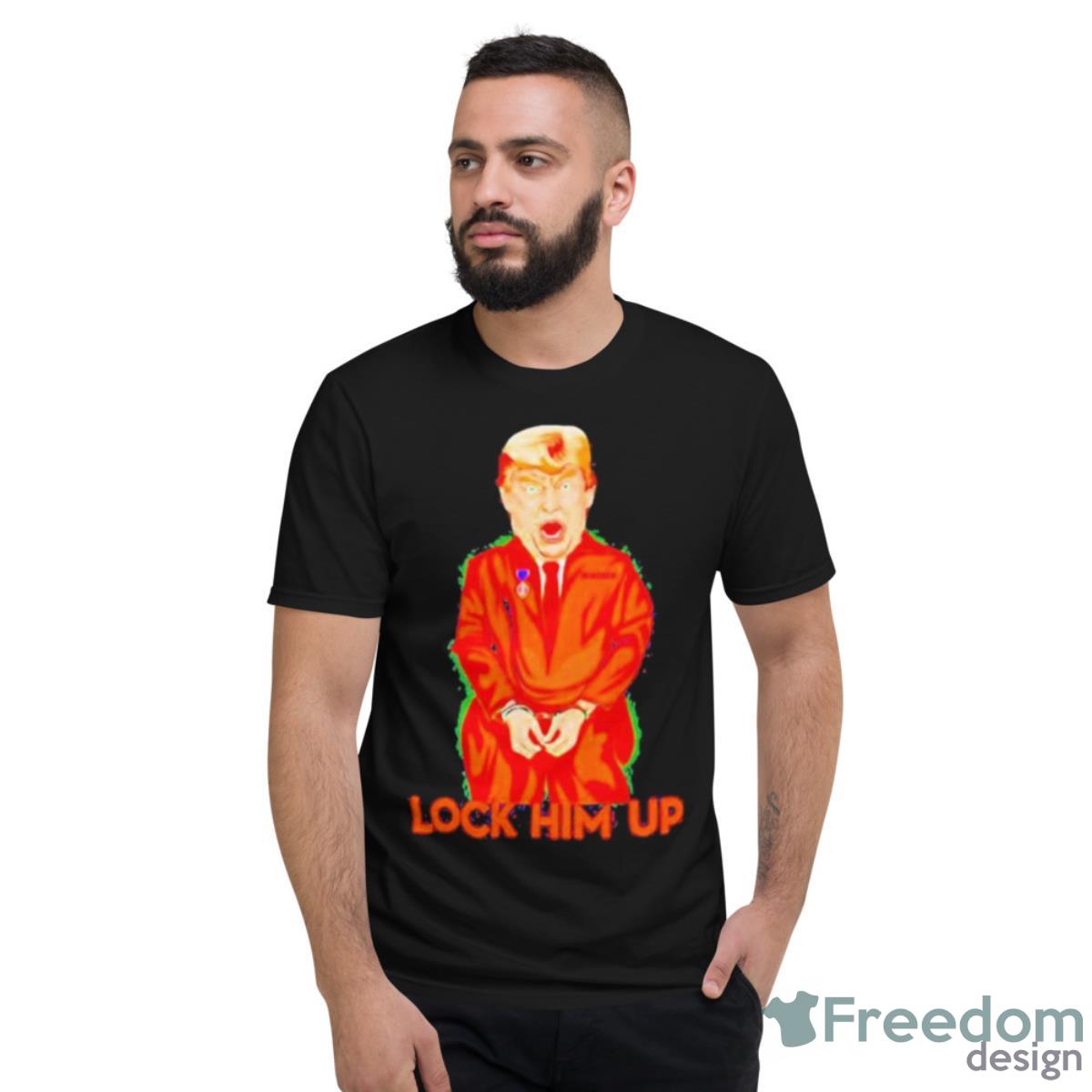 Donald Trump Prison Lock Him Up 2023 Shirt - Short Sleeve T-Shirt
