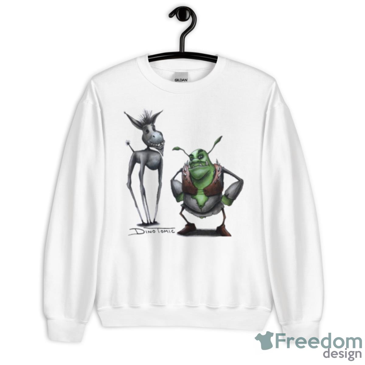 Donkey And Shrek Shirt - Unisex Heavy Blend Crewneck Sweatshirt