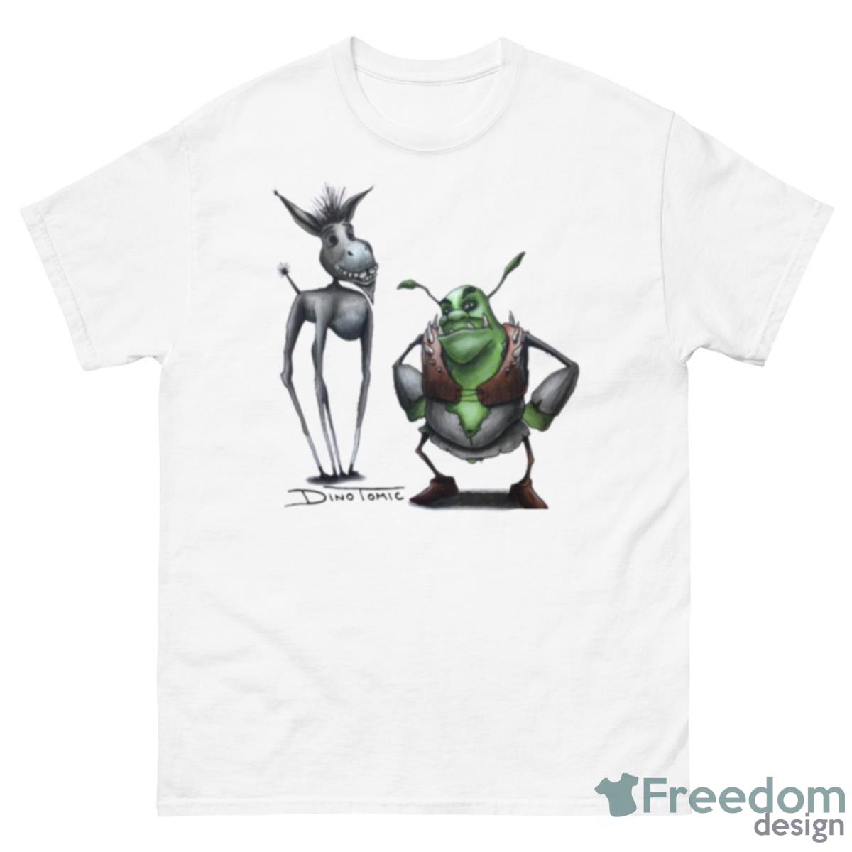 Donkey And Shrek Shirt - 500 Men’s Classic Tee Gildan