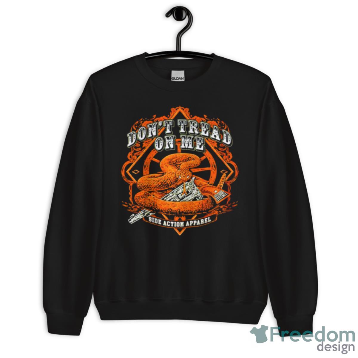 Don’t Tread On Me Side Action Apparel Shirt - Unisex Crewneck Sweatshirt