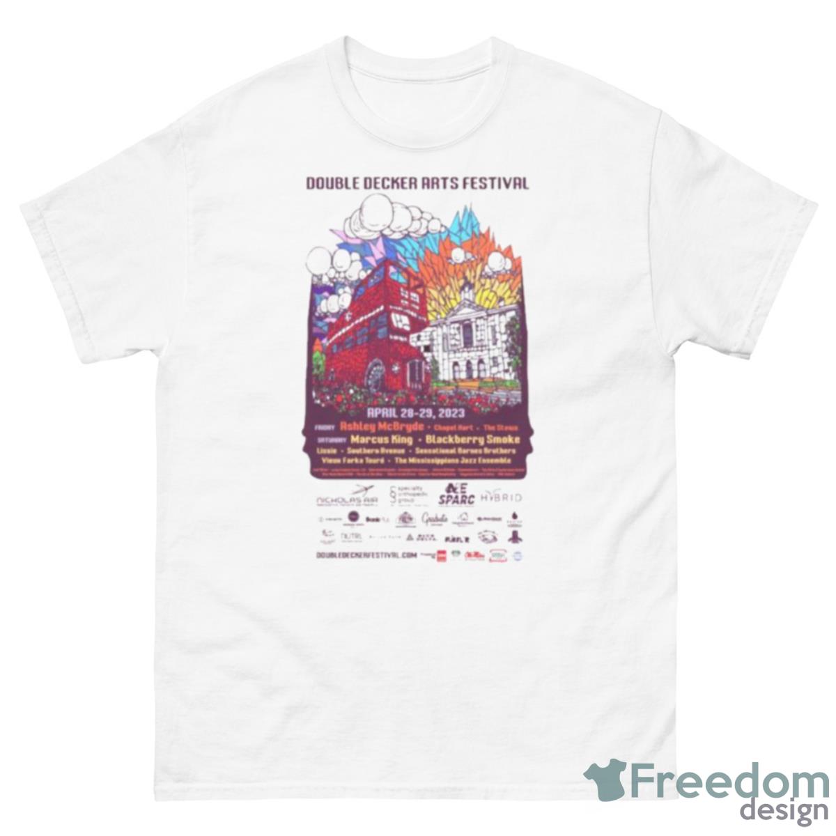 Double Decker Arts Festival 2023 Poster Shirt - 500 Men’s Classic Tee Gildan