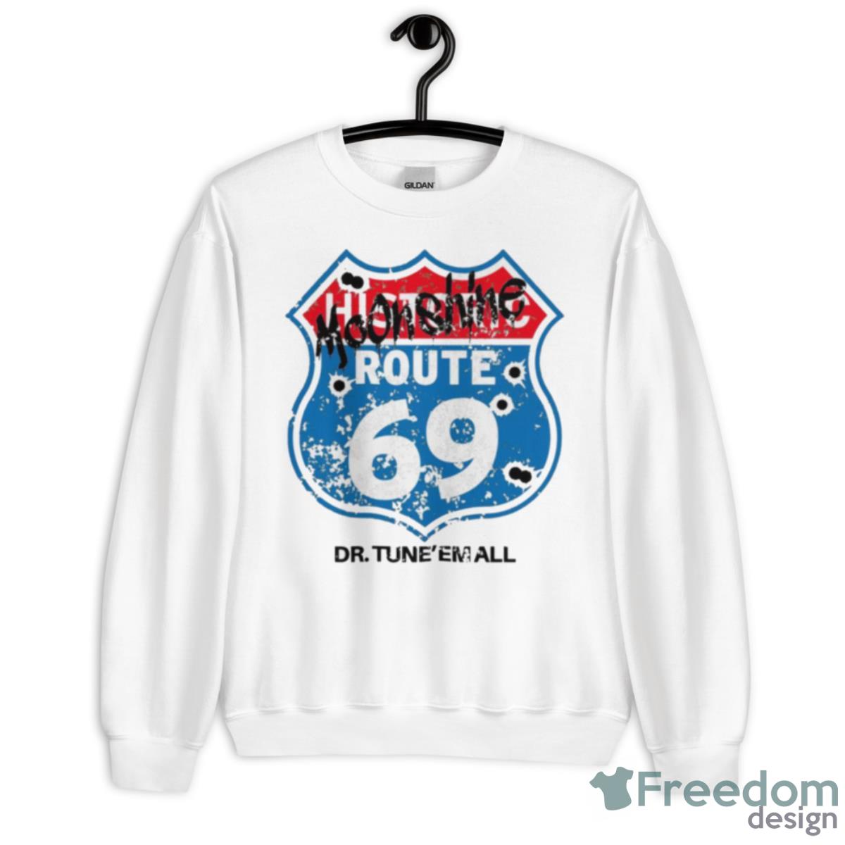 Dr. TuneEmAll’s Route 69 Shirt - Unisex Heavy Blend Crewneck Sweatshirt