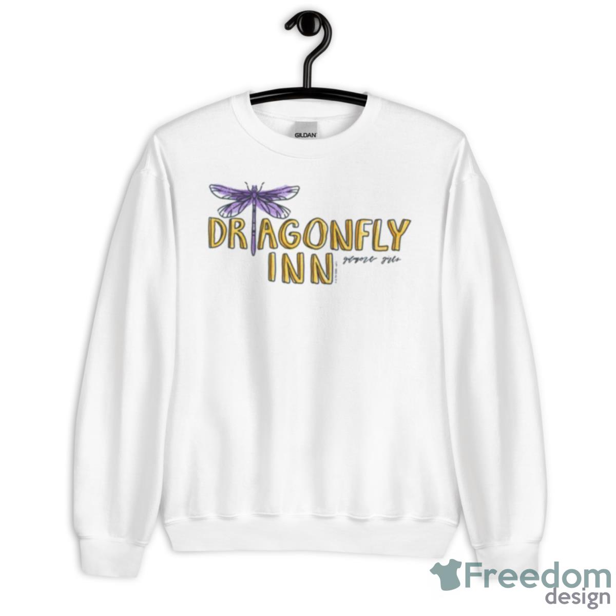 Dragonfly Inn Watercolor Logo Gilmore Girls Shirt - Unisex Heavy Blend Crewneck Sweatshirt