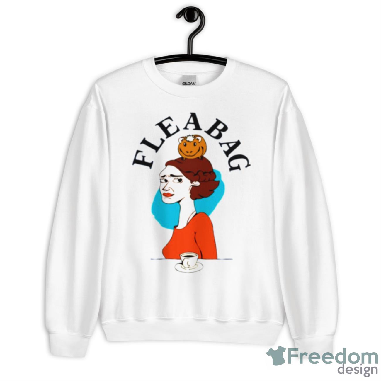 Drawing With Lettering Fleabag Shirt - Unisex Heavy Blend Crewneck Sweatshirt