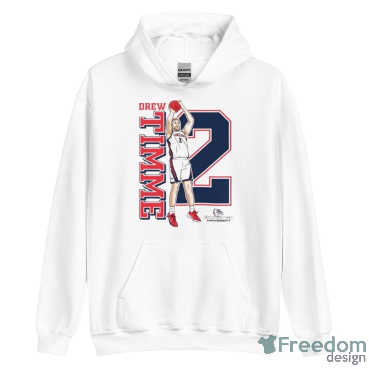 Drew Timme Gonzaga Bulldogs Number 2 Men’s Basketball Shirt - Unisex Heavy Blend Hooded Sweatshirt