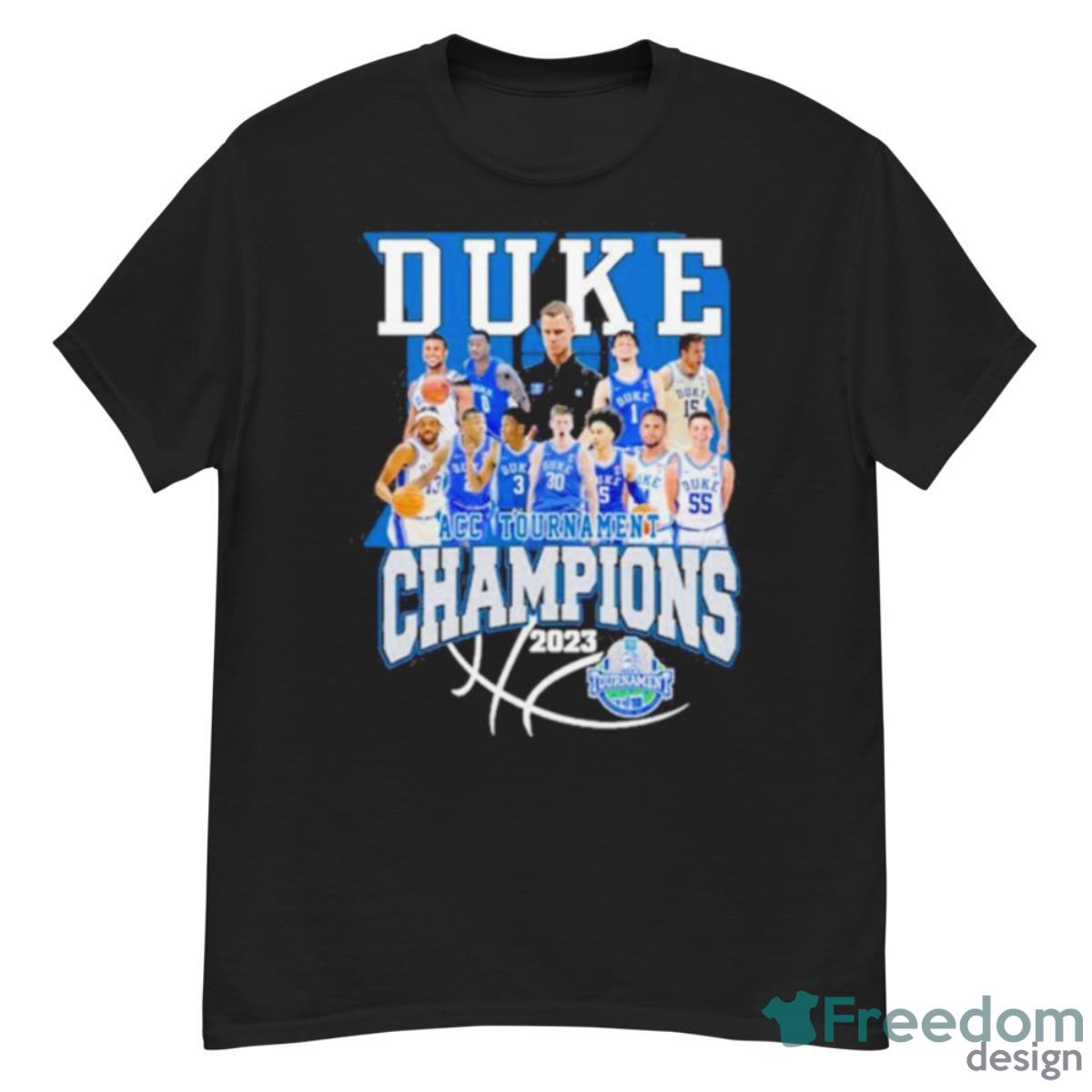 Duke Team 2023 ACC Men’s Basketball Tournament Champions Shirt - G500 Men’s Classic T-Shirt