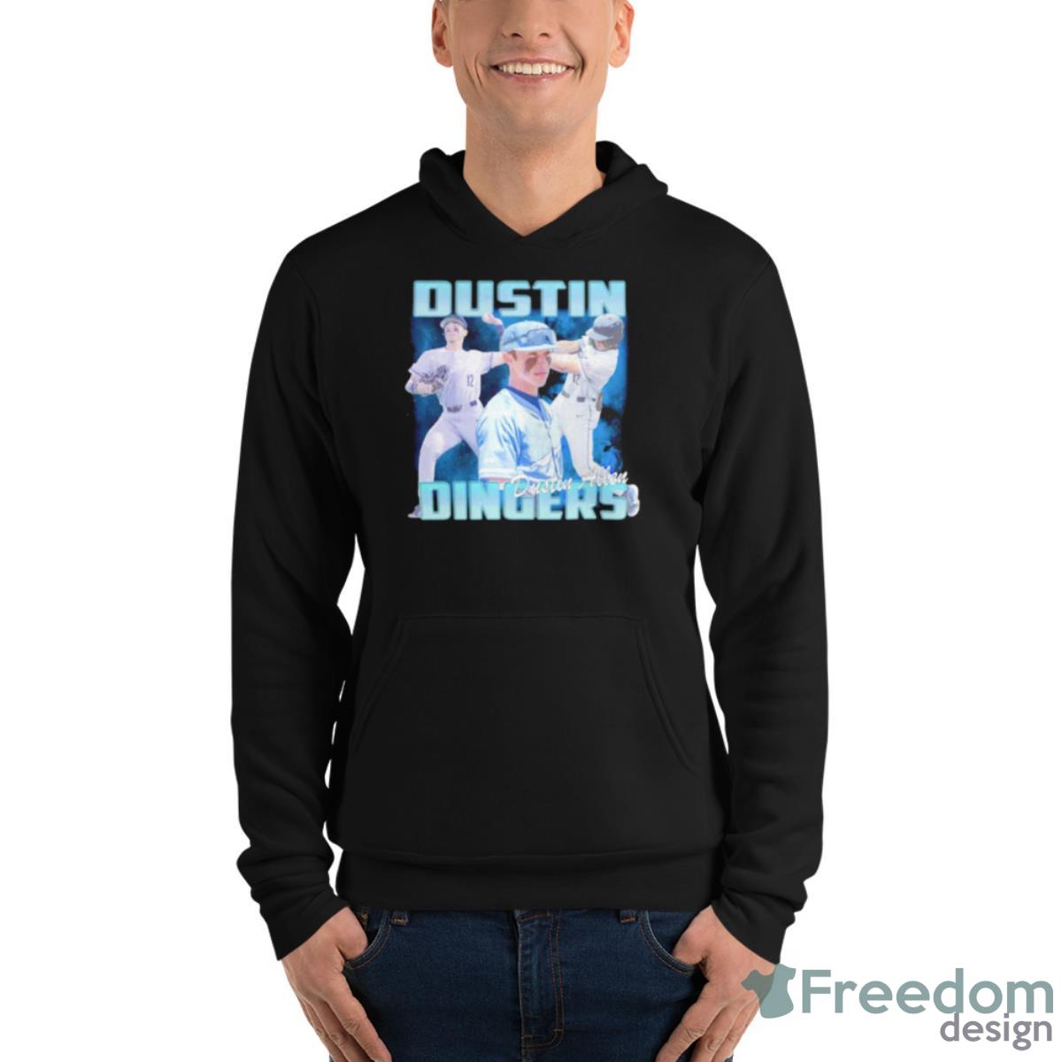 Dustin Allen Dustin Dingers Shirt image Dustin Allen Dustin Dingers Shirt - Unisex Fleece Pullover Hoodie