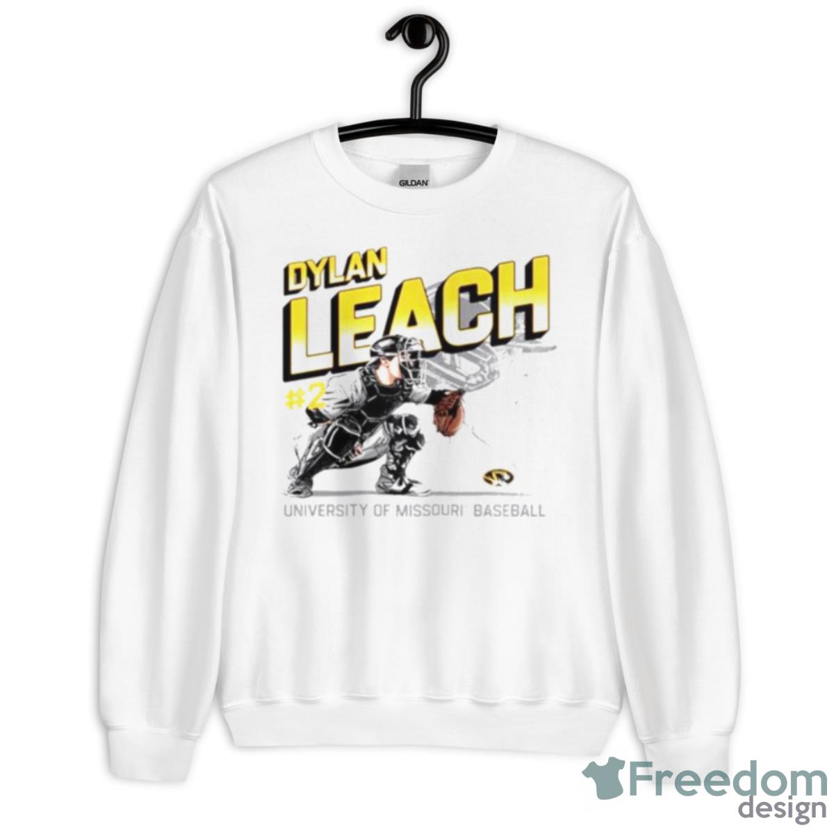 Dylan Leach University Of Missouri Tigers Baseball Shirt - Unisex Heavy Blend Crewneck Sweatshirt