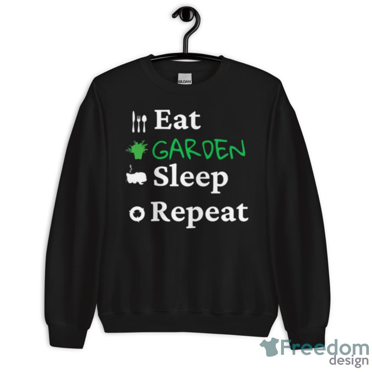 Eat Sleep Garden Repeat Blanc Classique Shirt image Eat Sleep Garden Repeat Blanc Classique Shirt - Unisex Crewneck Sweatshirt