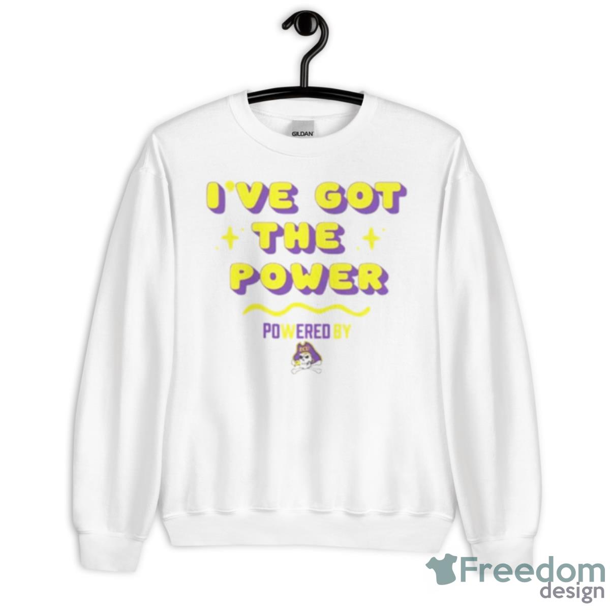 ECU Pirates Gameday PoweredBy Got The Power Shirt - Unisex Heavy Blend Crewneck Sweatshirt