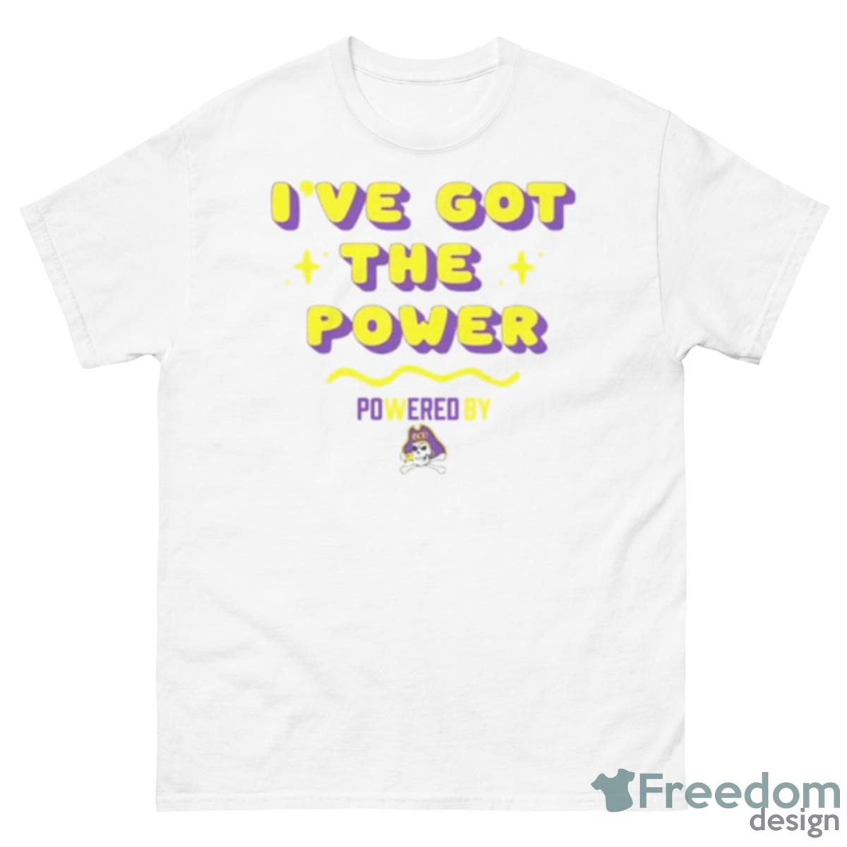 ECU Pirates Gameday PoweredBy Got The Power Shirt - 500 Men’s Classic Tee Gildan