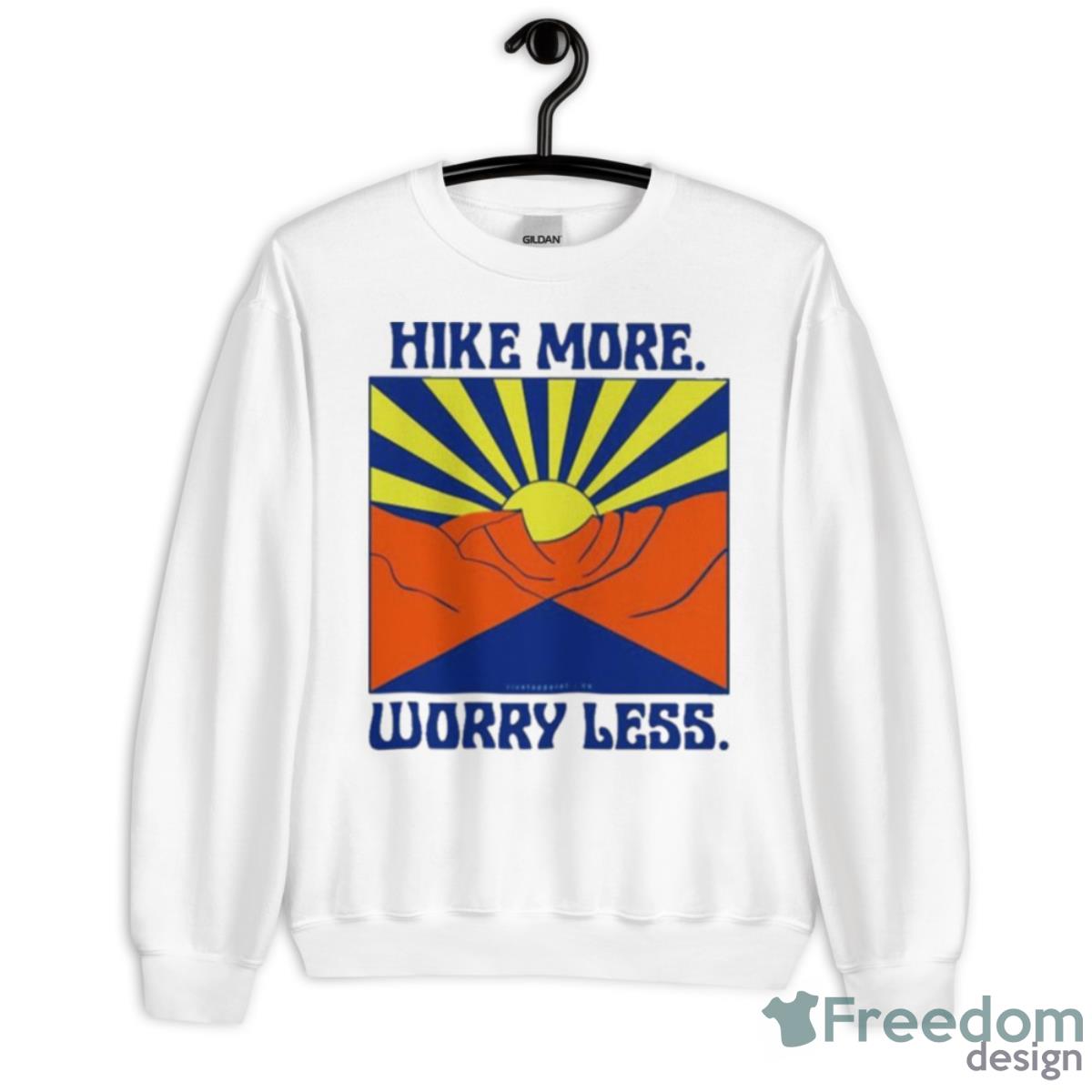 Ed Simons Hike More Worry Less Shirt - Unisex Heavy Blend Crewneck Sweatshirt