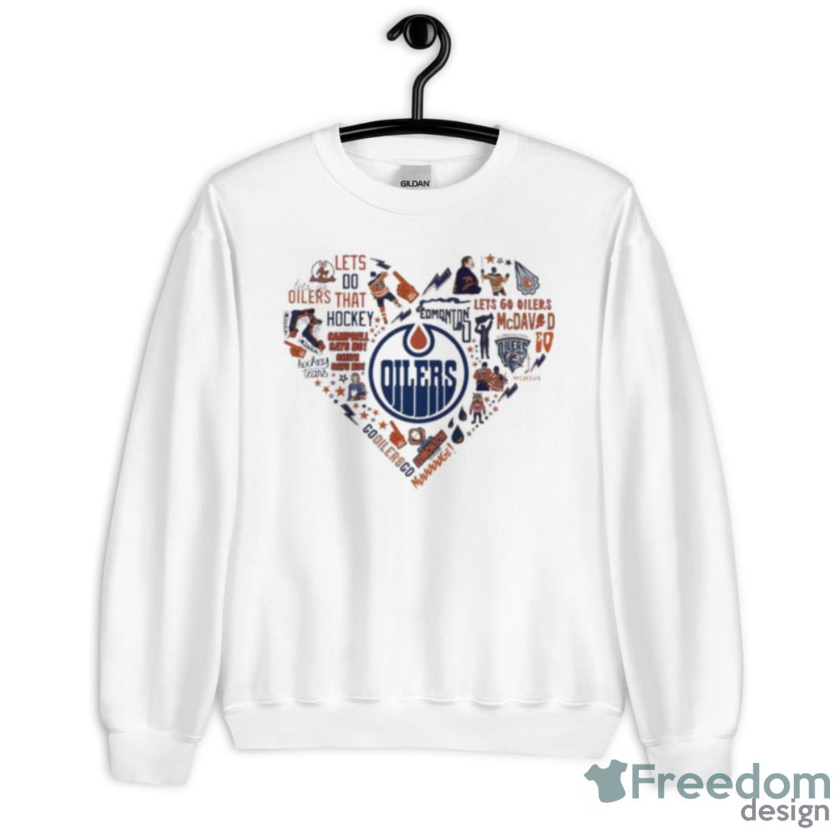 Edmonton Oilers Sport Team HearShirt - Unisex Heavy Blend Crewneck Sweatshirt