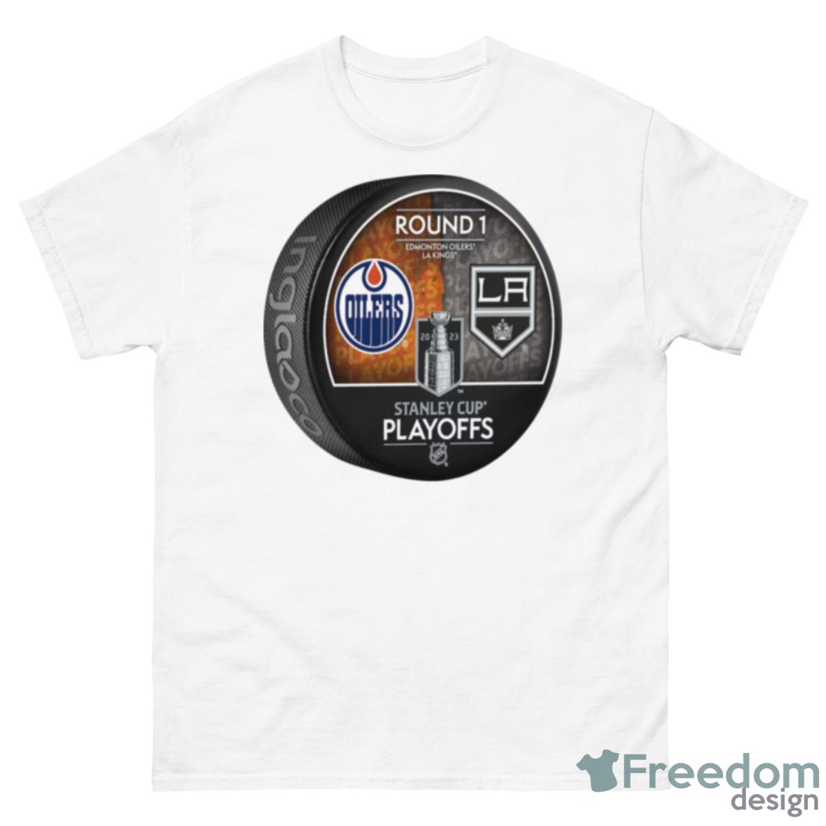 Edmonton Oilers Vs Los Angeles Kings Inglasco 2023 Stanley Cup Playoffs - 500 Men’s Classic Tee Gildan