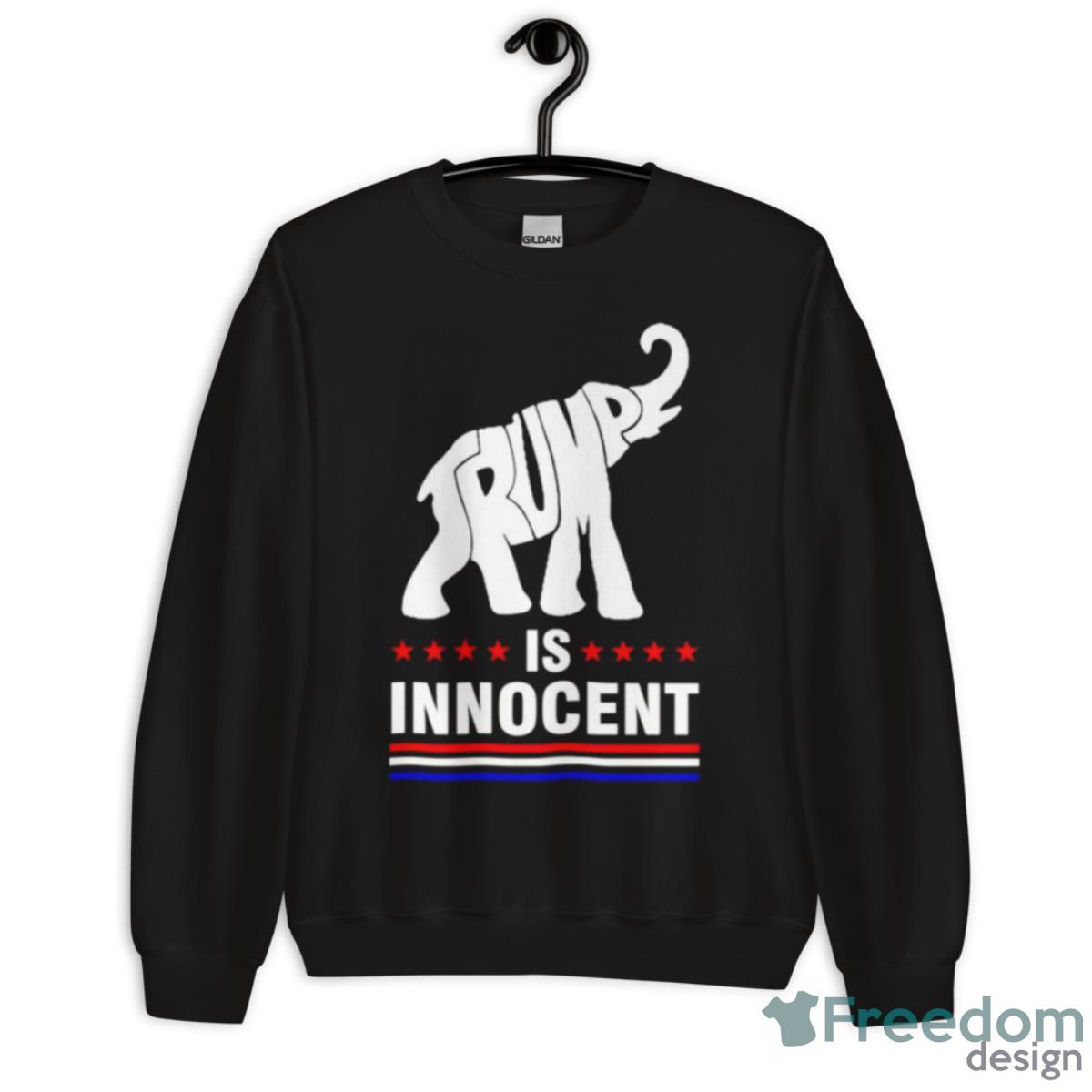 Elephant Trump Is Innocent Shirt - Unisex Crewneck Sweatshirt