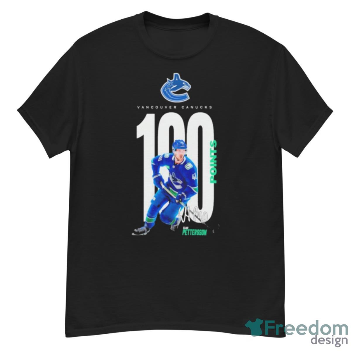 Elias Pettersson Vancouver Canucks 100 Points Season Signature Shirtc - G500 Men’s Classic T-Shirt