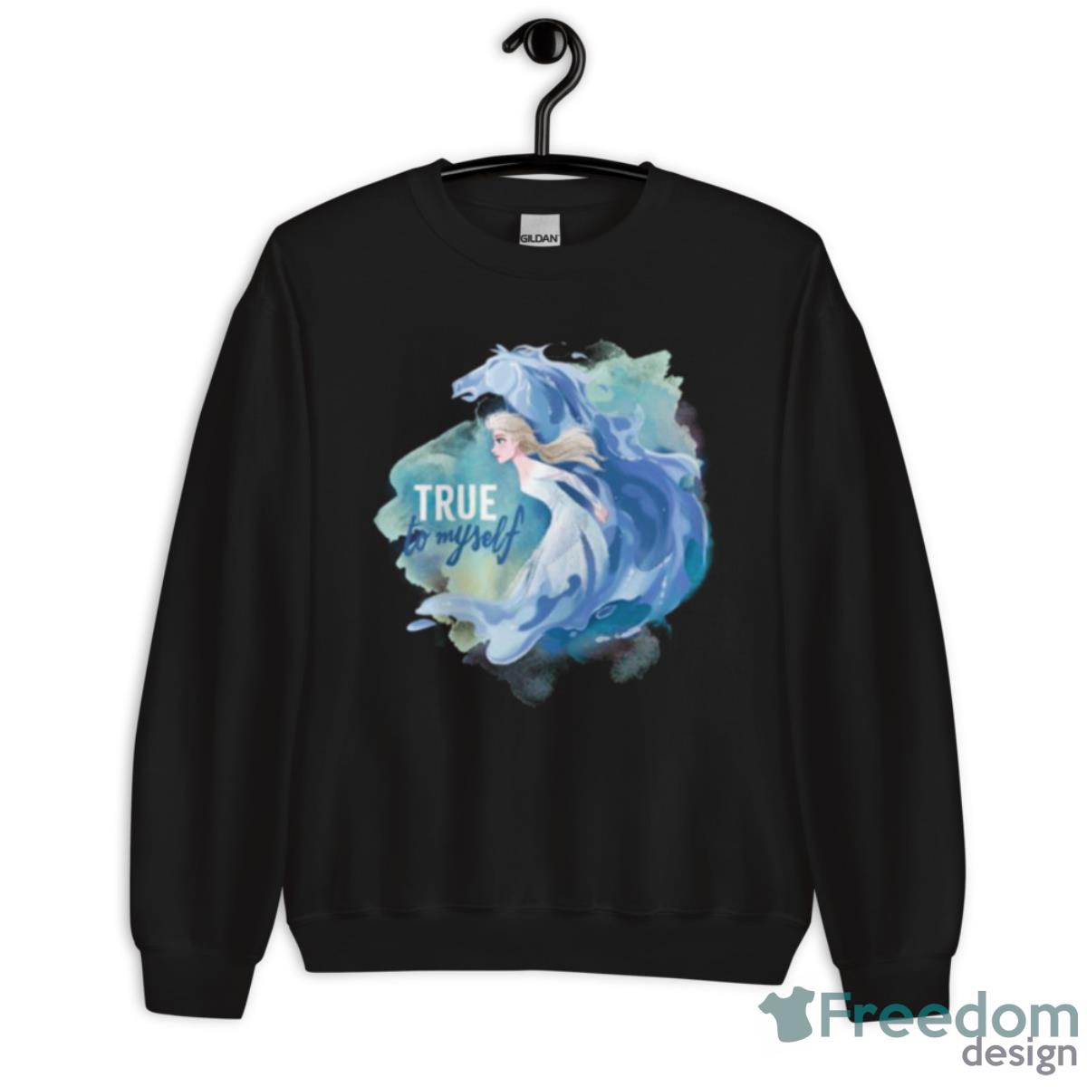 Elsa & The Nokk True To Myself Frozen Shirt - Unisex Crewneck Sweatshirt