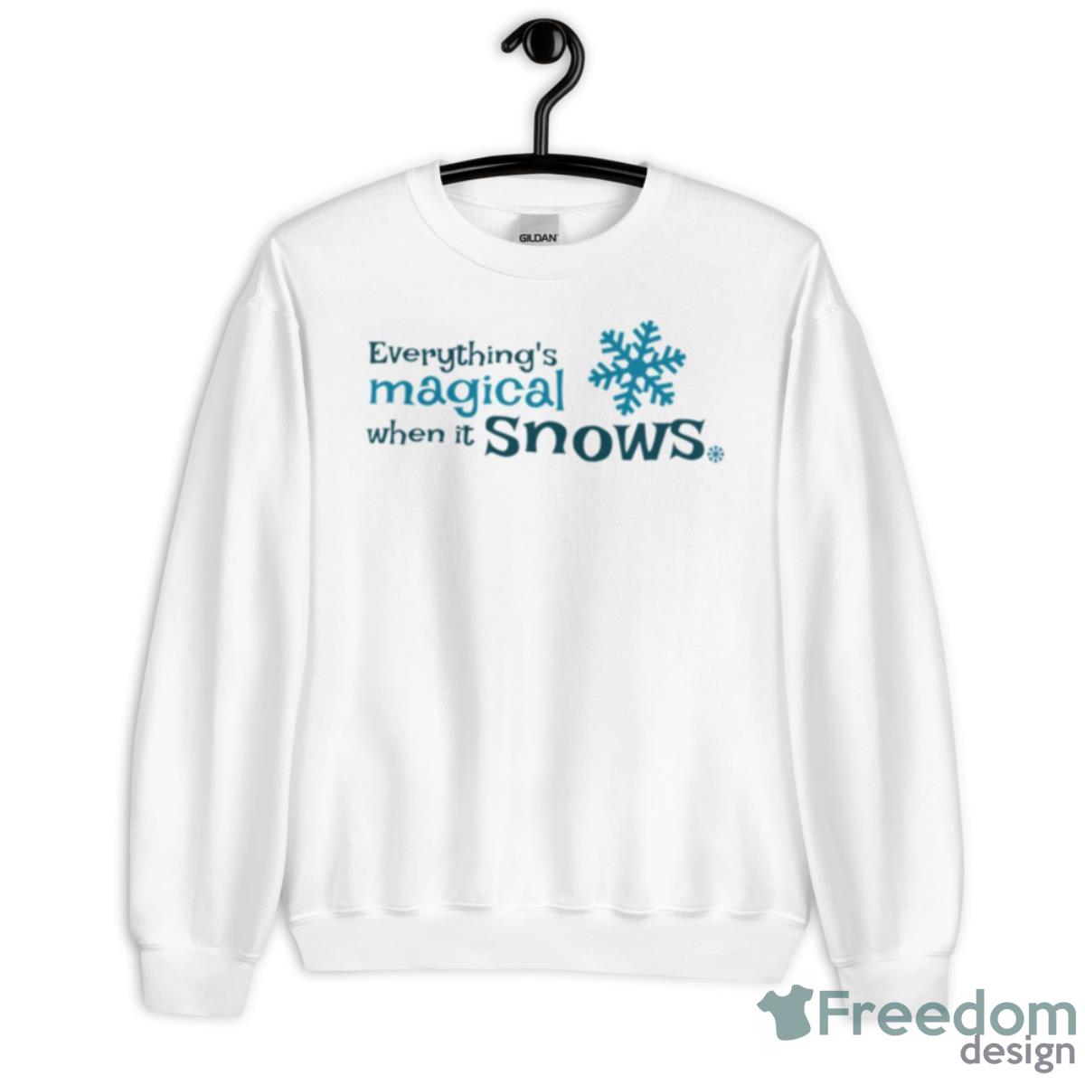 Everything Is More Magical When It Snows Gilmore Shirt - Unisex Heavy Blend Crewneck Sweatshirt