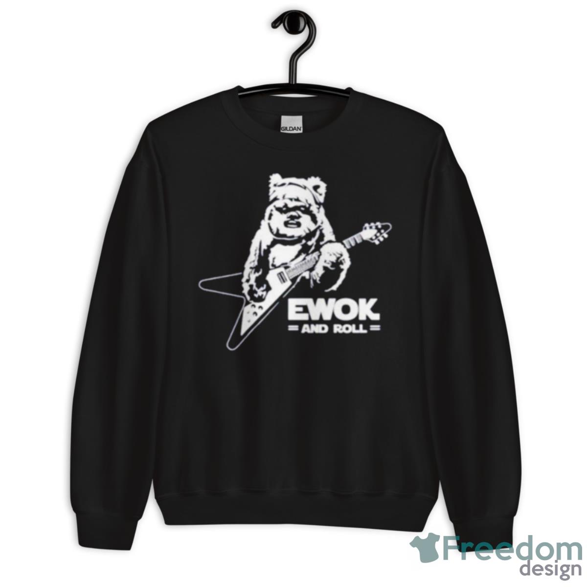 Ewok And Roll Guitar Shirt - Unisex Crewneck Sweatshirt