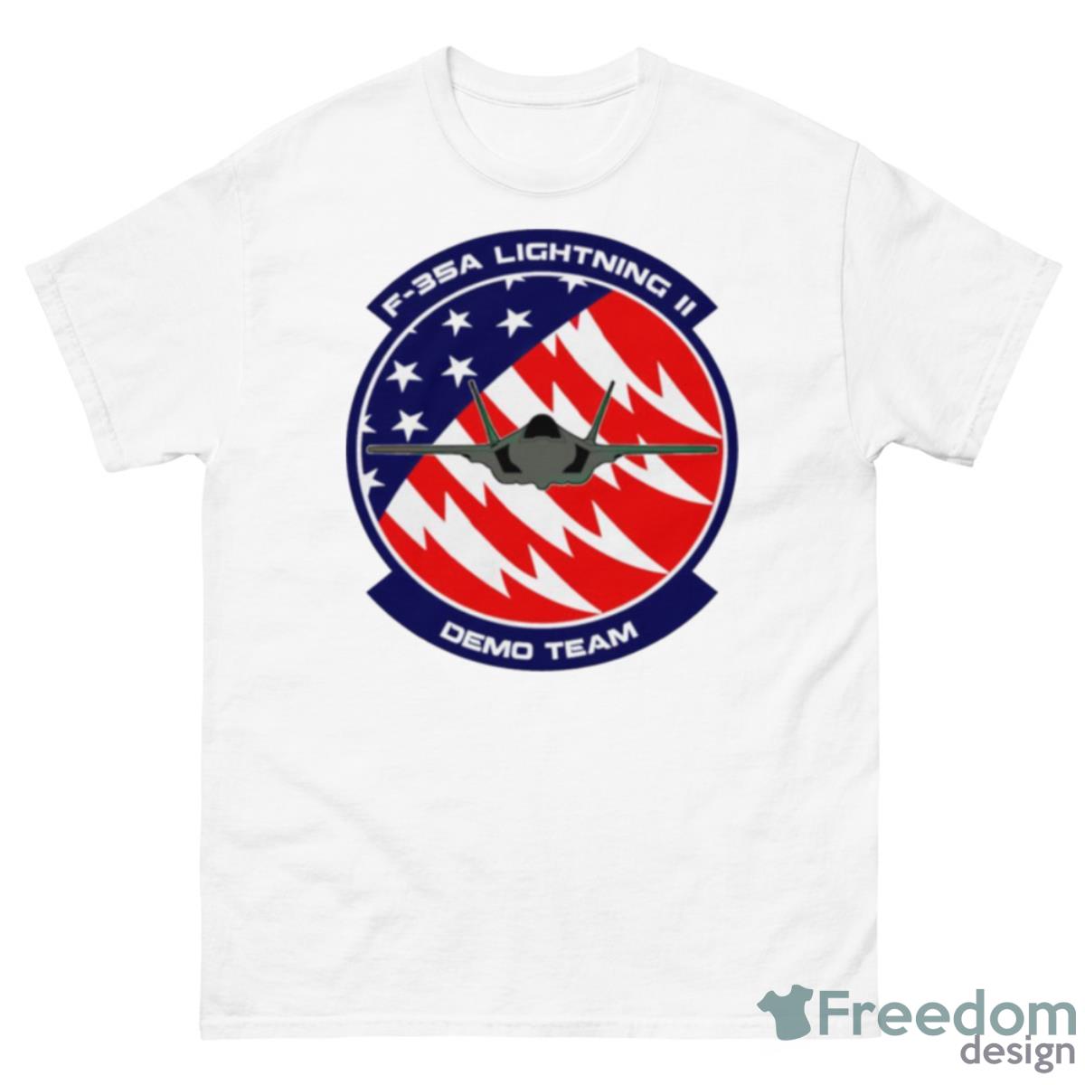 F 35A Lighting II Demo Team Shirt - 500 Men’s Classic Tee Gildan