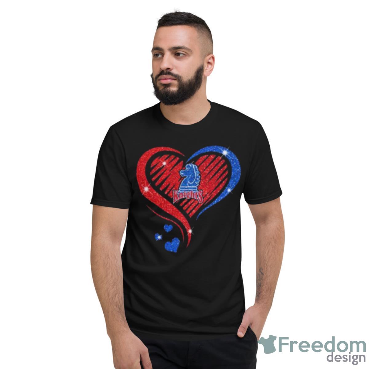 Fairleigh Dickinson Knights Diamond Heart Shirt - Short Sleeve T-Shirt