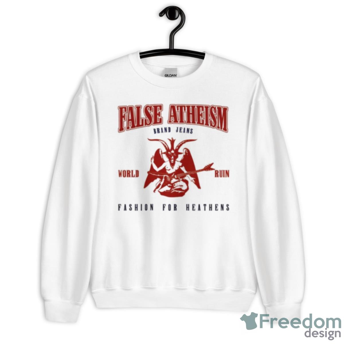 False Atheism World Ruin Shirt - Unisex Heavy Blend Crewneck Sweatshirt