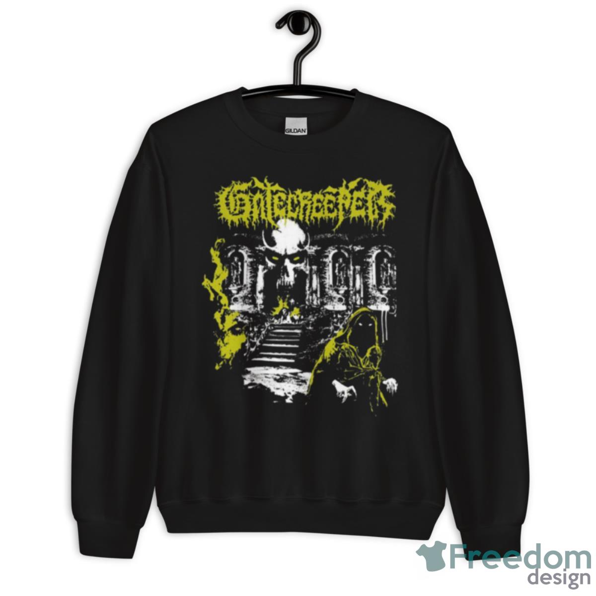 Fan Art Gatecreeper Death Metal Yellow Design Shirt - Unisex Crewneck Sweatshirt