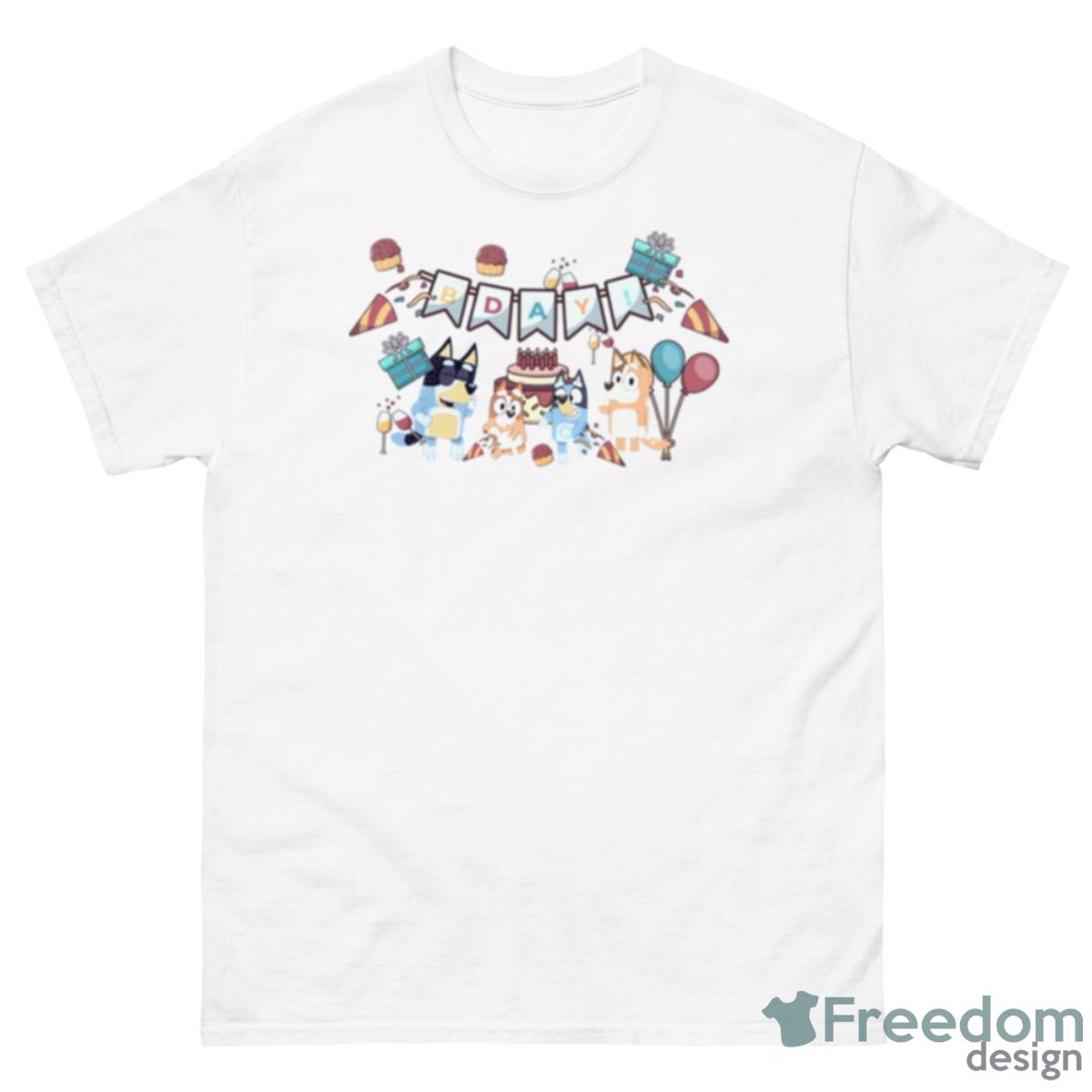 Fanart Bluey Happy Birthday Shirt - 500 Men’s Classic Tee Gildan